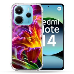 Coque Renforcée Pour Xiaomi Redmi Note 14 4G Fleur Lys Color
