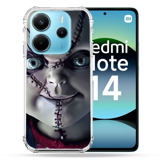 Coque Renforcée Pour Xiaomi Redmi Note 14 4G Horreur Chucky Cicatrice