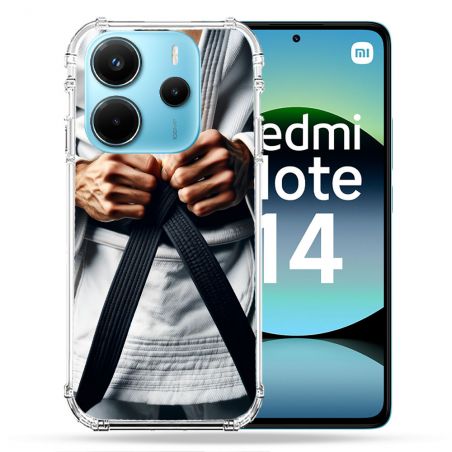 Coque Renforcée Pour Xiaomi Redmi Note 14 4G Kimono Ceinture