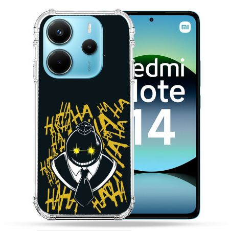 Coque Renforcée Pour Xiaomi Redmi Note 14 4G Manga Assassination Classroom Kuro Noir