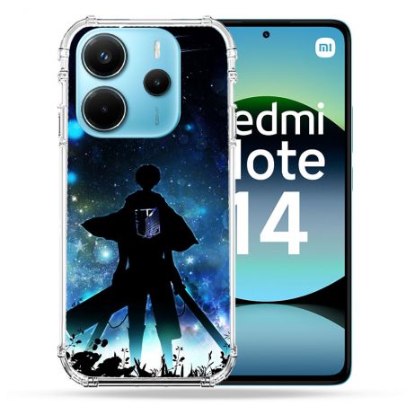Coque Renforcée Pour Xiaomi Redmi Note 14 4G Manga Attaque Titans Levi