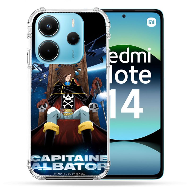 Coque Renforcée Pour Xiaomi Redmi Note 14 4G Manga Capitaine Albator