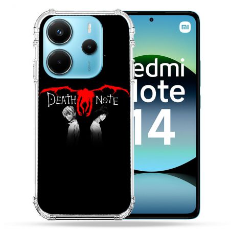 Coque Renforcée Pour Xiaomi Redmi Note 14 4G Manga Death Note Noir