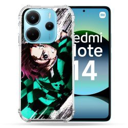 Coque Renforcée Pour Xiaomi Redmi Note 14 4G Manga Demon Slayer Tanjiro