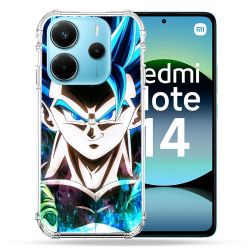 Coque Renforcée Pour Xiaomi Redmi Note 14 4G Manga Dragon Ball Gogeta Visage