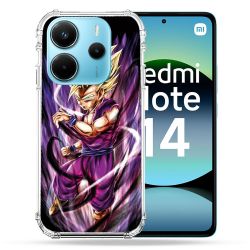 Coque Renforcée Pour Xiaomi Redmi Note 14 4G Manga Dragon Ball Sangohan Violet