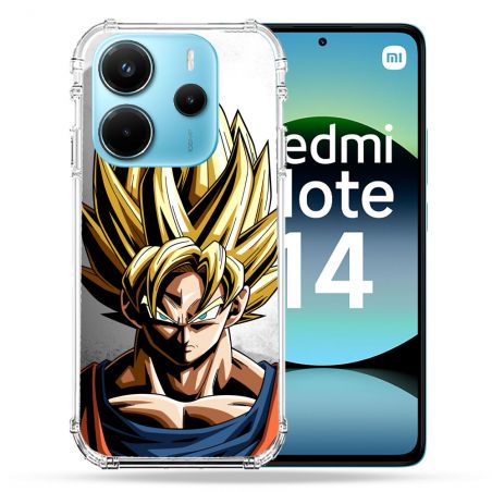 Coque Renforcée Pour Xiaomi Redmi Note 14 4G Manga Dragon Ball Sangoku Portrait