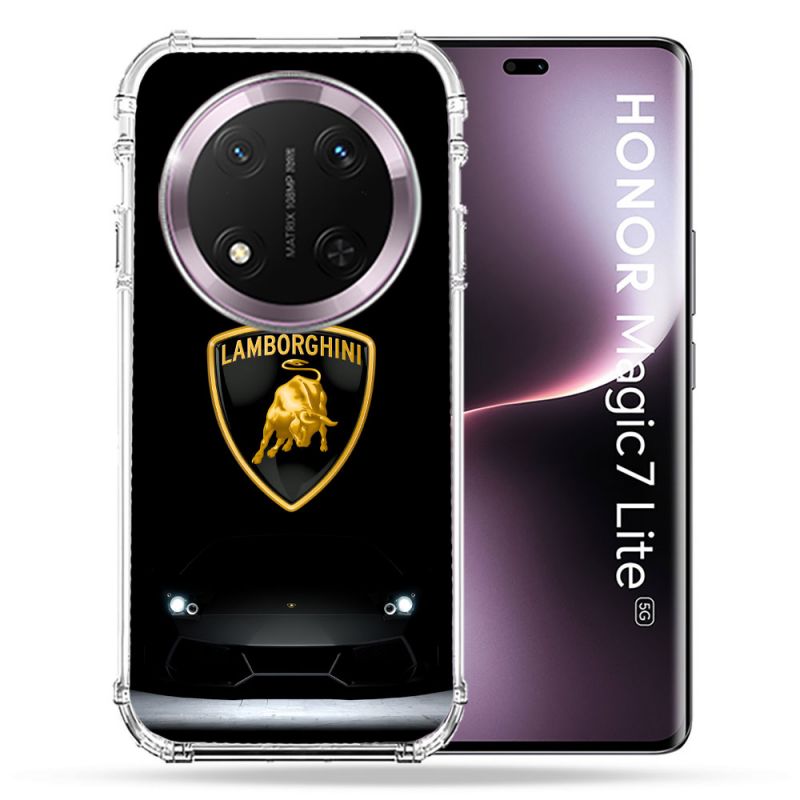 Coque Renforcée Pour Honor Magic 7 Lite 5G Lamborghini Noir