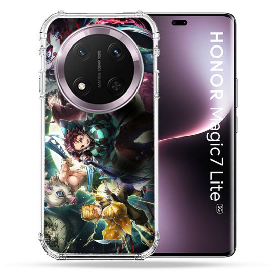 Coque Renforcée Pour Honor Magic 7 Lite 5G Manga Demon Slayer Groupe