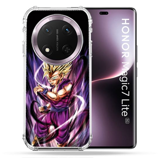 Coque Renforcée Pour Honor Magic 7 Lite 5G Manga Dragon Ball Sangohan Violet