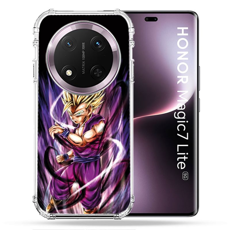 Coque Renforcée Pour Honor Magic 7 Lite 5G Manga Dragon Ball Sangohan Violet