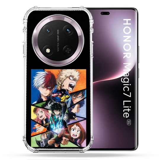 Coque Renforcée Pour Honor Magic 7 Lite 5G Manga My Hero Academia Noir