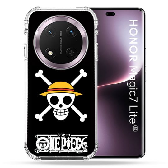 Coque Renforcée Pour Honor Magic 7 Lite 5G Manga One Piece Tete de Mort