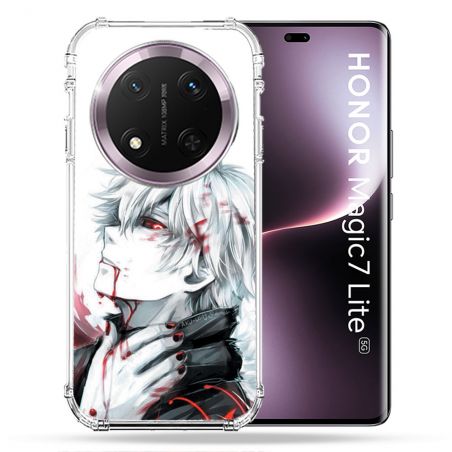 Coque Renforcée Pour Honor Magic 7 Lite 5G Manga Tokyo Ghoul Kaneki Blanc