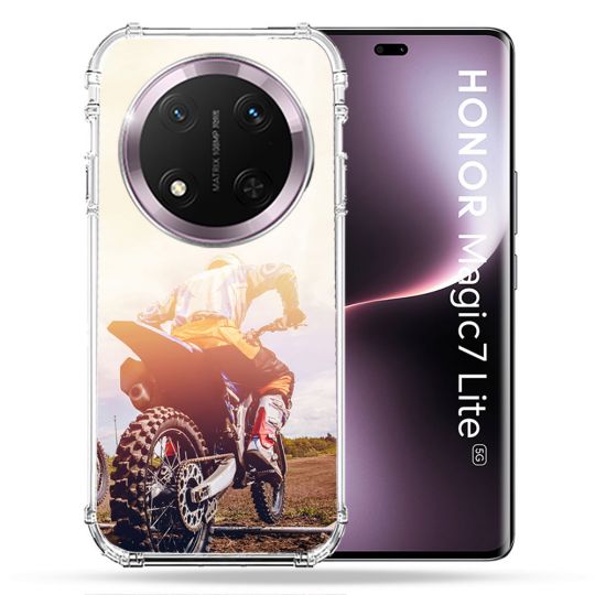 Coque Renforcée Pour Honor Magic 7 Lite 5G Moto Cross Soleil