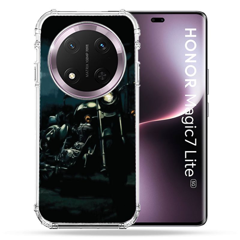 Coque Renforcée Pour Honor Magic 7 Lite 5G Moto Harley Vintage