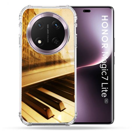 Coque Renforcée Pour Honor Magic 7 Lite 5G Musique Piano Retro