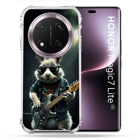 Coque Renforcée Pour Honor Magic 7 Lite 5G Musique Rock Lapin