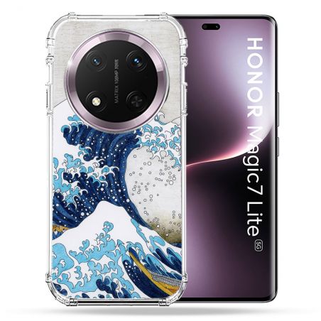 Coque Renforcée Pour Honor Magic 7 Lite 5G Peinture La Grande Vague