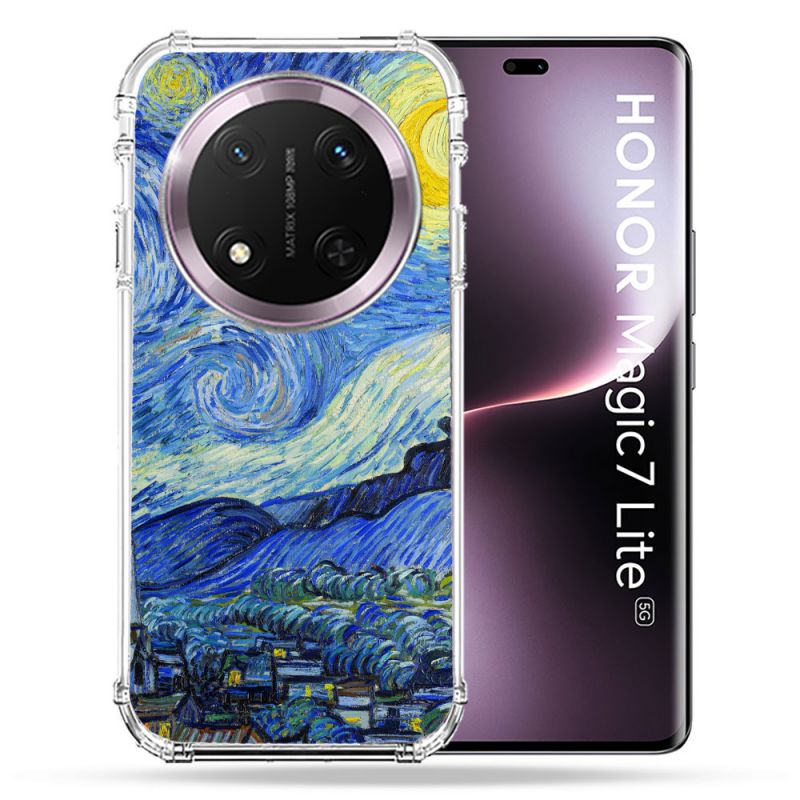 Coque Renforcée Pour Honor Magic 7 Lite 5G Peinture La nuit étoilée