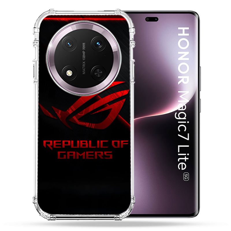 Coque Renforcée Pour Honor Magic 7 Lite 5G ROG Rouge