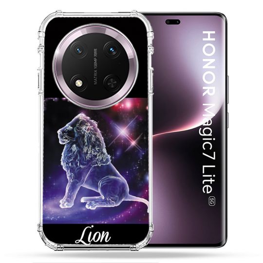 Coque Renforcée Pour Honor Magic 7 Lite 5G Signe Zodiaque 2 Lion