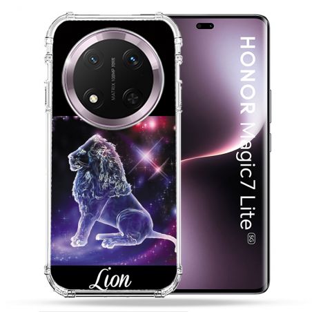 Coque Renforcée Pour Honor Magic 7 Lite 5G Signe Zodiaque 2 Lion