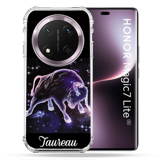 Coque Renforcée Pour Honor Magic 7 Lite 5G Signe Zodiaque 2 Taureau