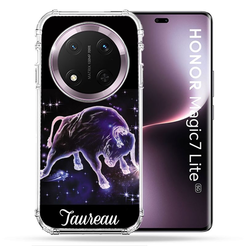 Coque Renforcée Pour Honor Magic 7 Lite 5G Signe Zodiaque 2 Taureau