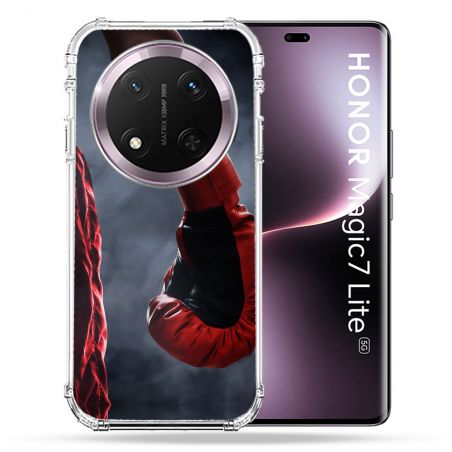 Coque Renforcée Pour Honor Magic 7 Lite 5G Sport Boxe Gant Rouge