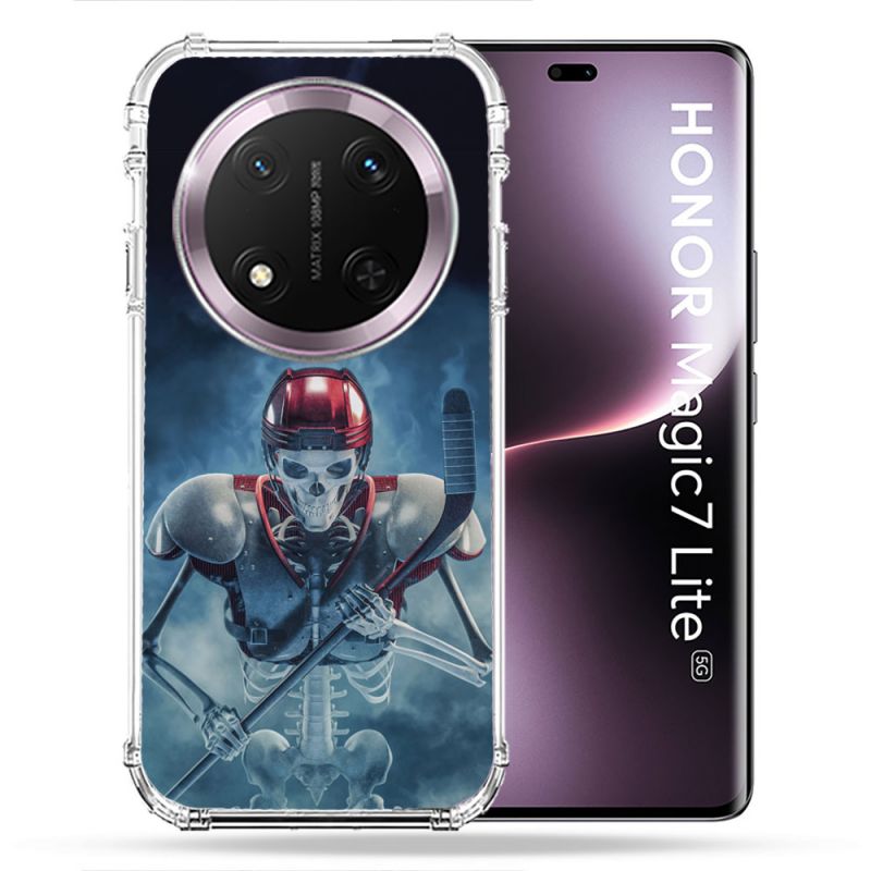 Coque Renforcée Pour Honor Magic 7 Lite 5G Sport Hockey Squelette