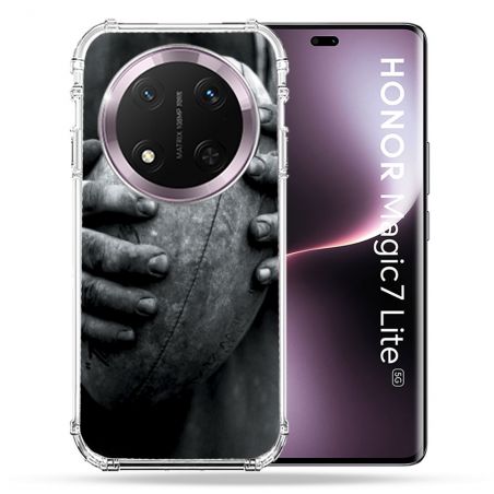 Coque Renforcée Pour Honor Magic 7 Lite 5G Sport Rugby Ballon Vintage