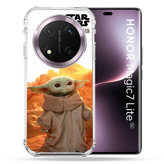 Coque Renforcée Pour Honor Magic 7 Lite 5G Star Wars - Yoda bebe soleil