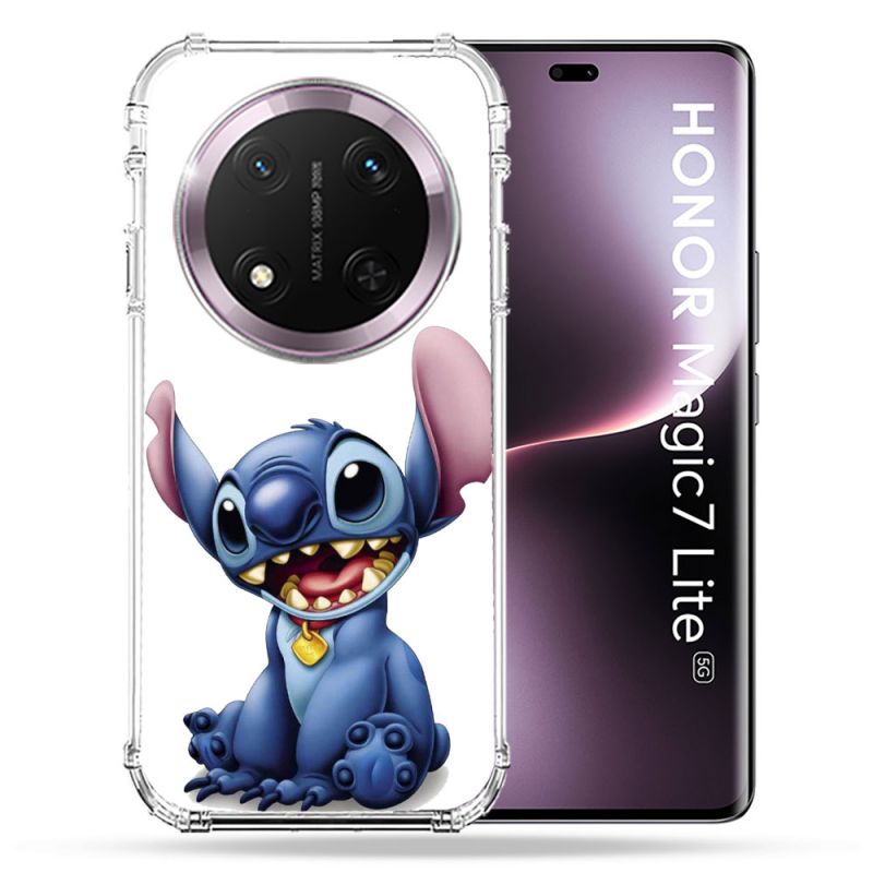 Coque Renforcée Pour Honor Magic 7 Lite 5G Stitch Blanc