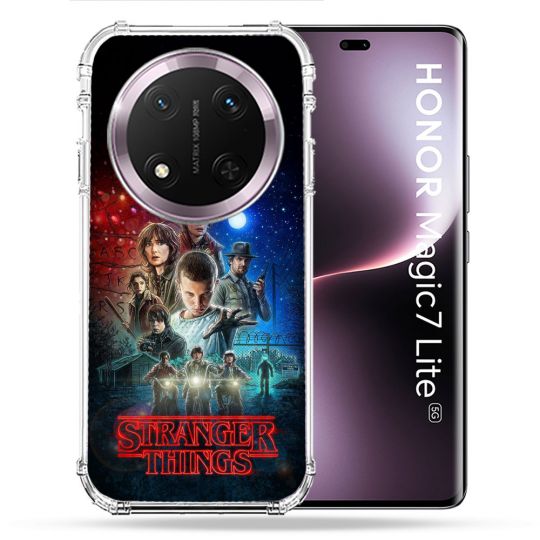 Coque Renforcée Pour Honor Magic 7 Lite 5G Stranger Things Affiche 1