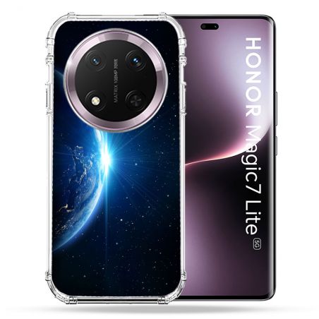 Coque Renforcée Pour Honor Magic 7 Lite 5G Univers Planete Terre