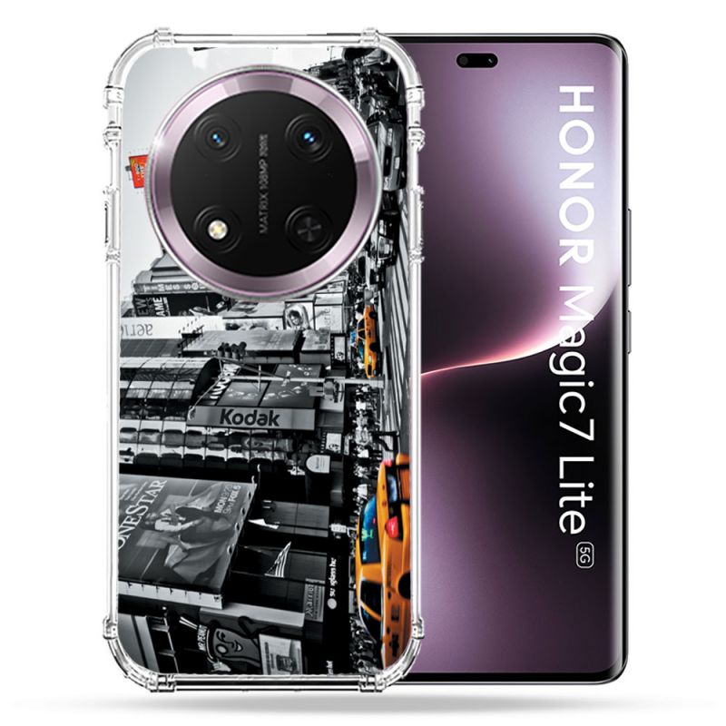 Coque Renforcée Pour Honor Magic 7 Lite 5G Voyage Amerique USA New York Taxi