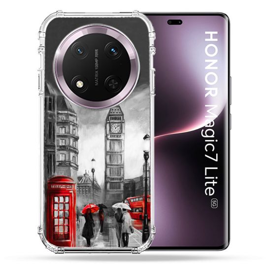 Coque Renforcée Pour Honor Magic 7 Lite 5G Voyage Angleterre Londres Vintage