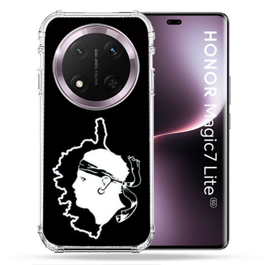Coque Renforcée Pour Honor Magic 7 Lite 5G Voyage Corse Noir