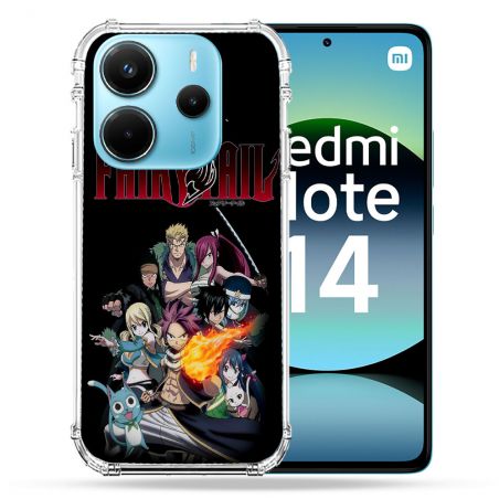 Coque Renforcée Pour Xiaomi Redmi Note 14 4G Manga Fairy Tail Logo Team
