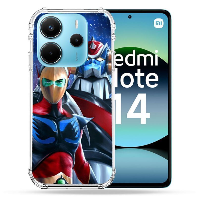 Coque Renforcée Pour Xiaomi Redmi Note 14 4G Manga Goldorak