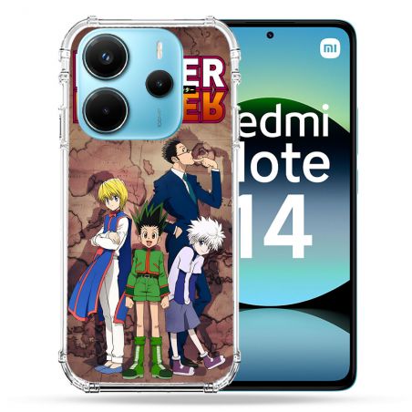 Coque Renforcée Pour Xiaomi Redmi Note 14 4G Manga Hunter X Hunter Vintage