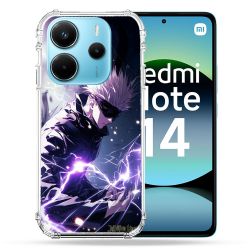 Coque Renforcée Pour Xiaomi Redmi Note 14 4G Manga Jujustu Kaisen Gojo Saturo