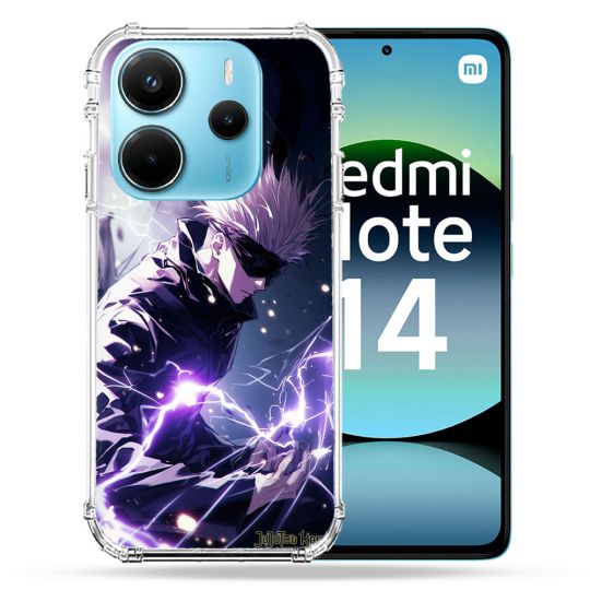 Coque Renforcée Pour Xiaomi Redmi Note 14 4G Manga Jujustu Kaisen Gojo Saturo