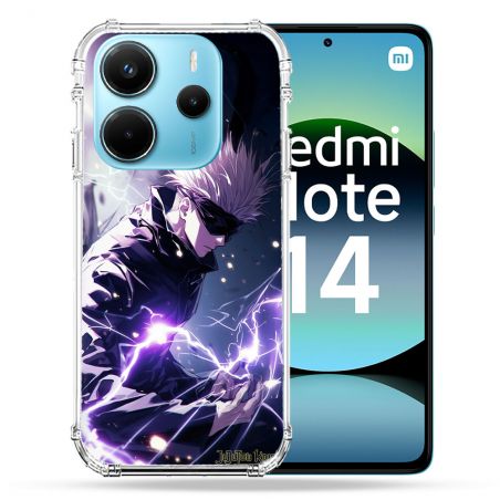 Coque Renforcée Pour Xiaomi Redmi Note 14 4G Manga Jujustu Kaisen Gojo Saturo