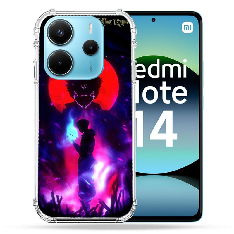 Coque Renforcée Pour Xiaomi Redmi Note 14 4G Manga Jujustu Kaisen Itadori Sukuna