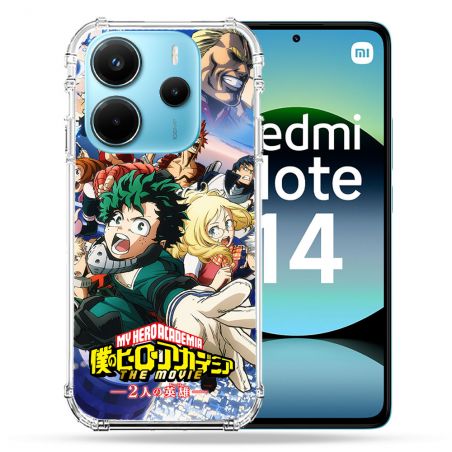 Coque Renforcée Pour Xiaomi Redmi Note 14 4G Manga My Hero Academia Affiche