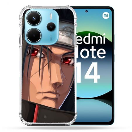 Coque Renforcée Pour Xiaomi Redmi Note 14 4G Manga Naruto Itachi Visage