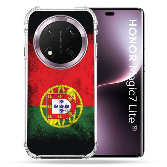 Coque Renforcée Pour Honor Magic 7 Lite 5G Voyage Portugal Drapeau