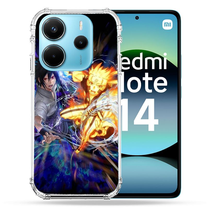 Coque Renforcée Pour Xiaomi Redmi Note 14 4G Manga Naruto VS